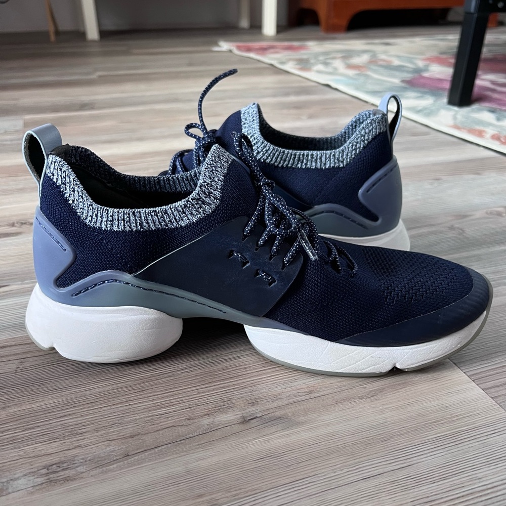 Cole Haan Zerogrand W13350 Navy/White Fashion Sneakers Walking Shoes Women's 10B